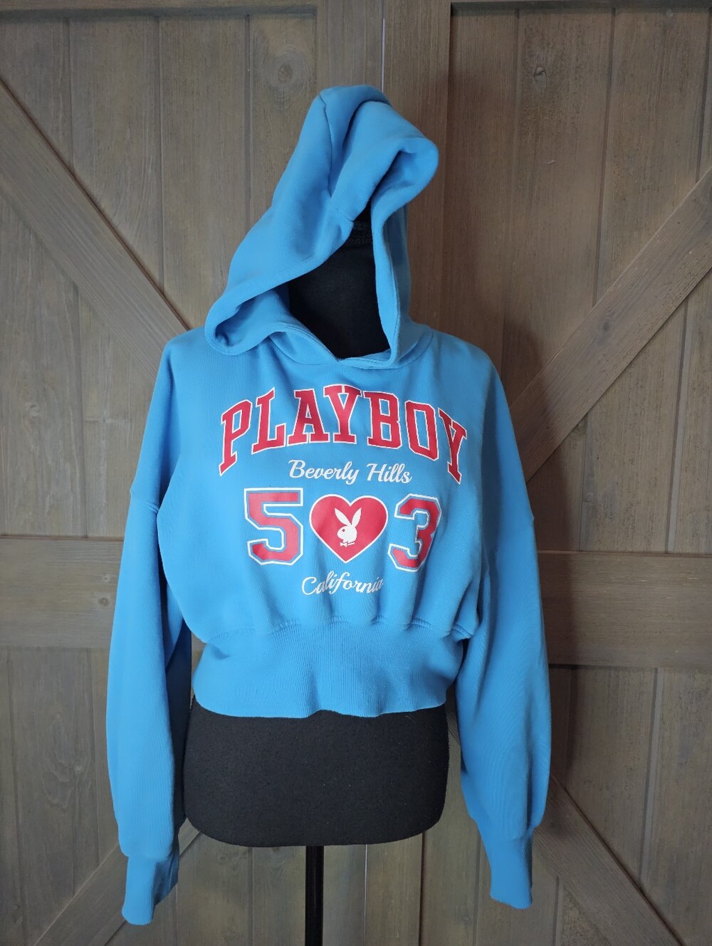 Playboy by Pacsun Cropped Hoodie sz Medium